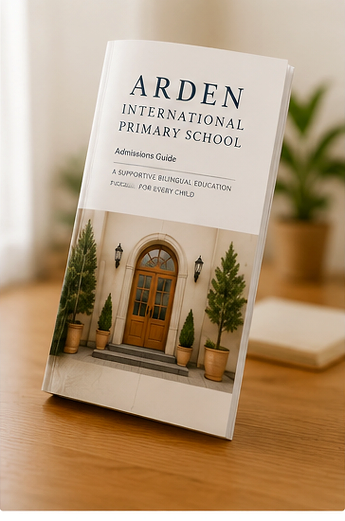 Arden tuition guide booklet mockup