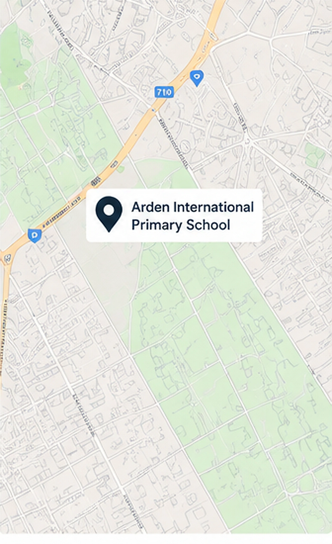 Minimal Arden location map visual