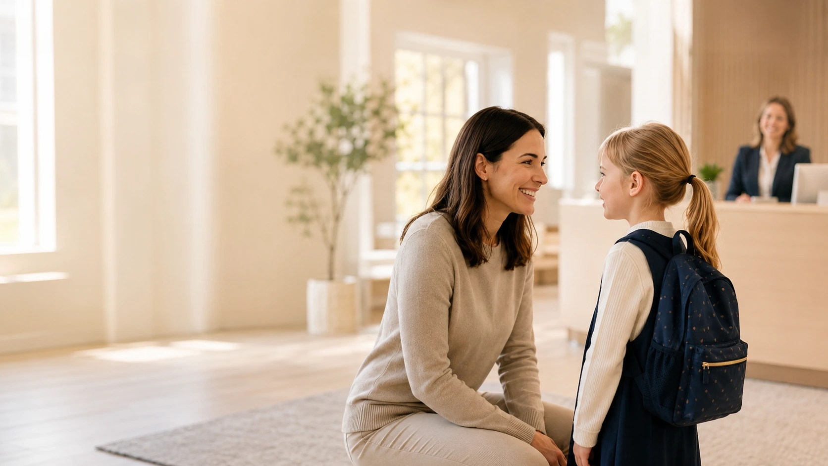 Warm family conversation at Arden