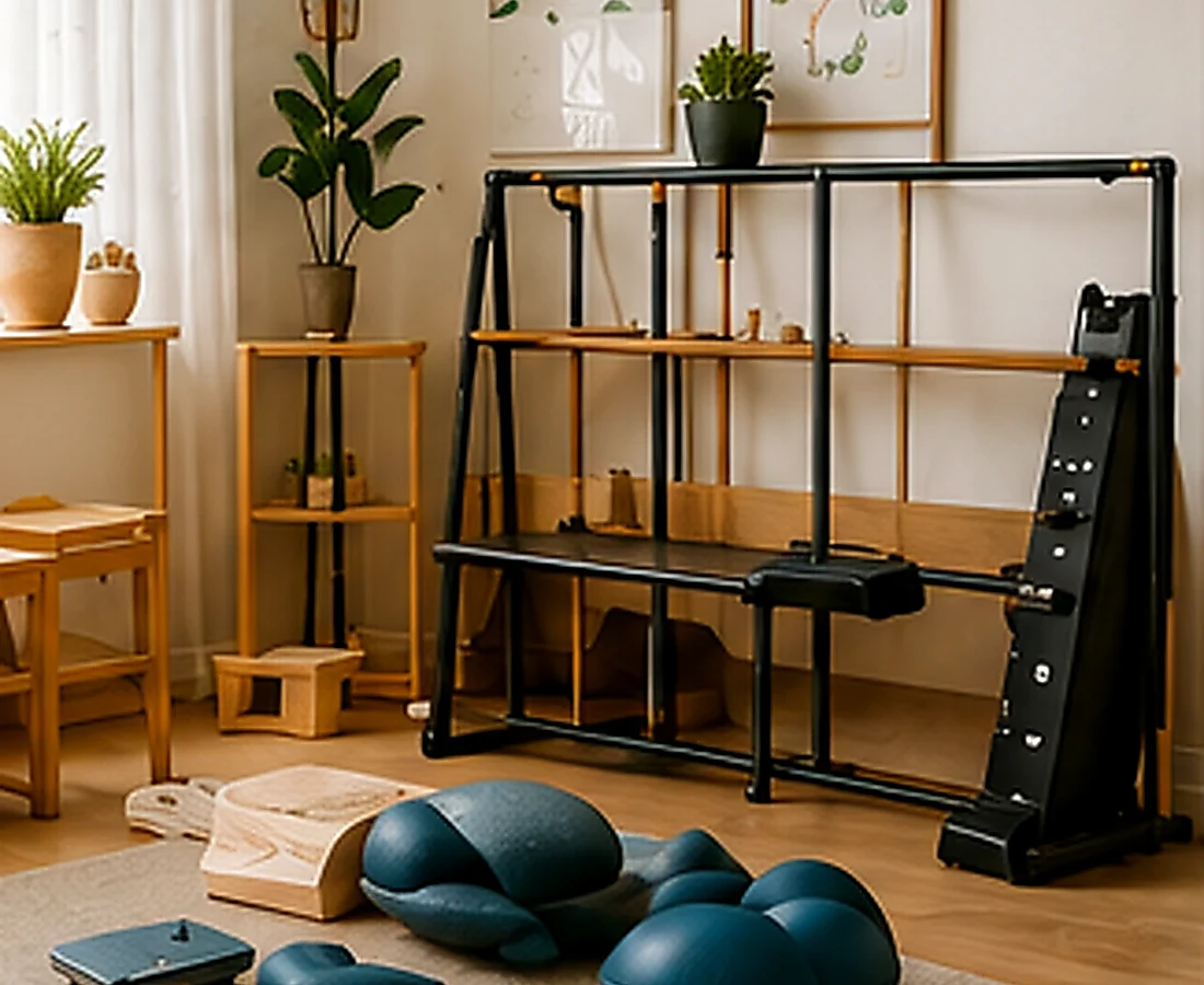 Calm movement studio with sensory equipment